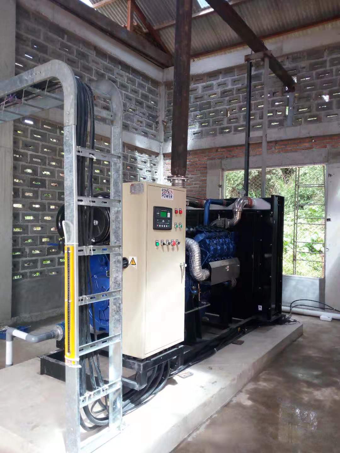 東南亞沼氣機(jī)組客戶現(xiàn)場